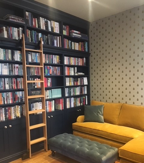 A library and snug for an Edwardian home