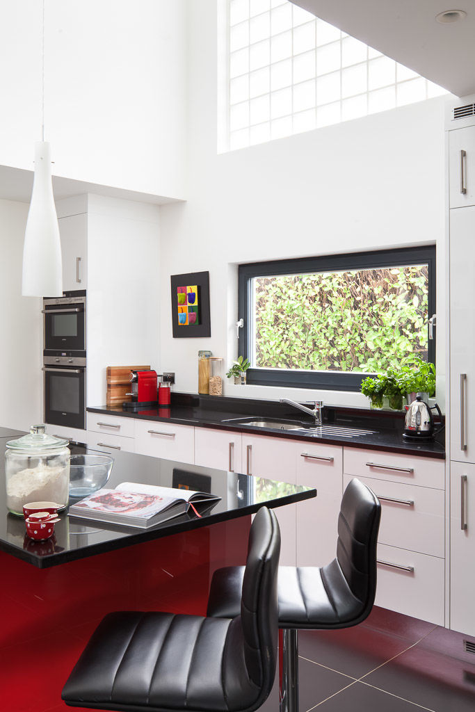 High Gloss Red Kitchen