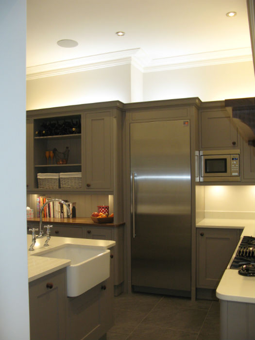 Modern Kitchen with Walnut Details