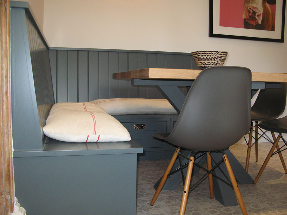 Hand Painted Bespoke Corner Bench