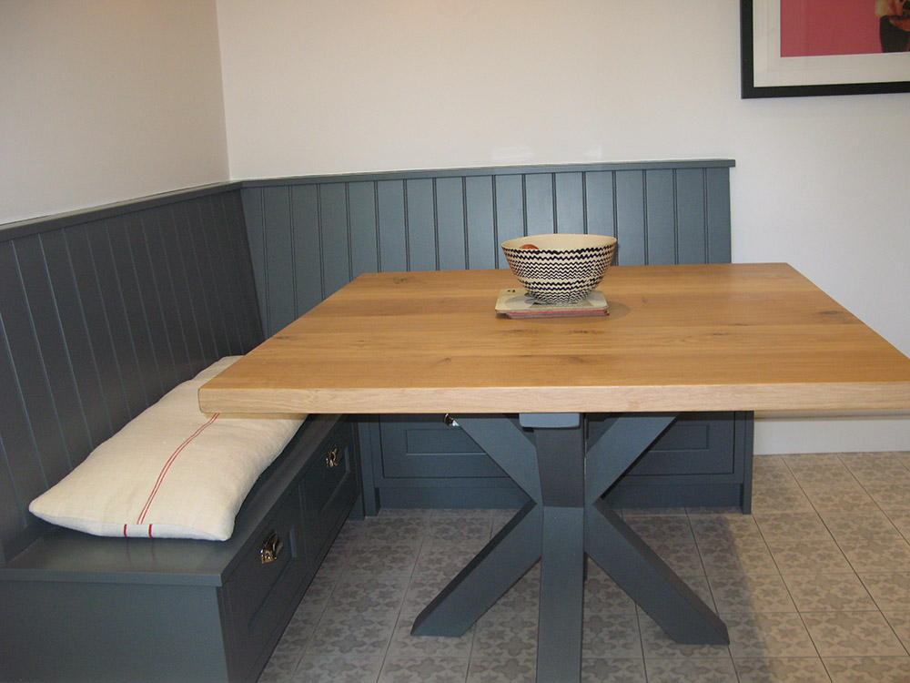 Hand Painted Bespoke Corner Bench