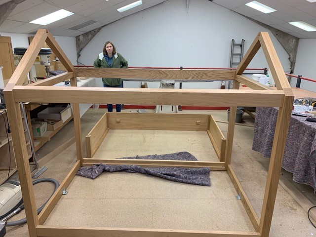 Trundle Bed Frame During Construction