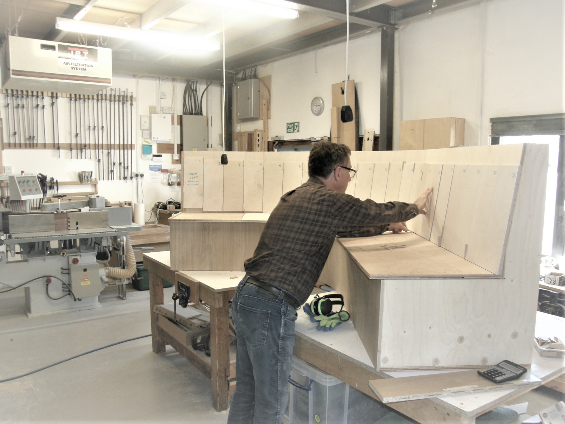 Making a bespoke curved banquette seat at David Haugh