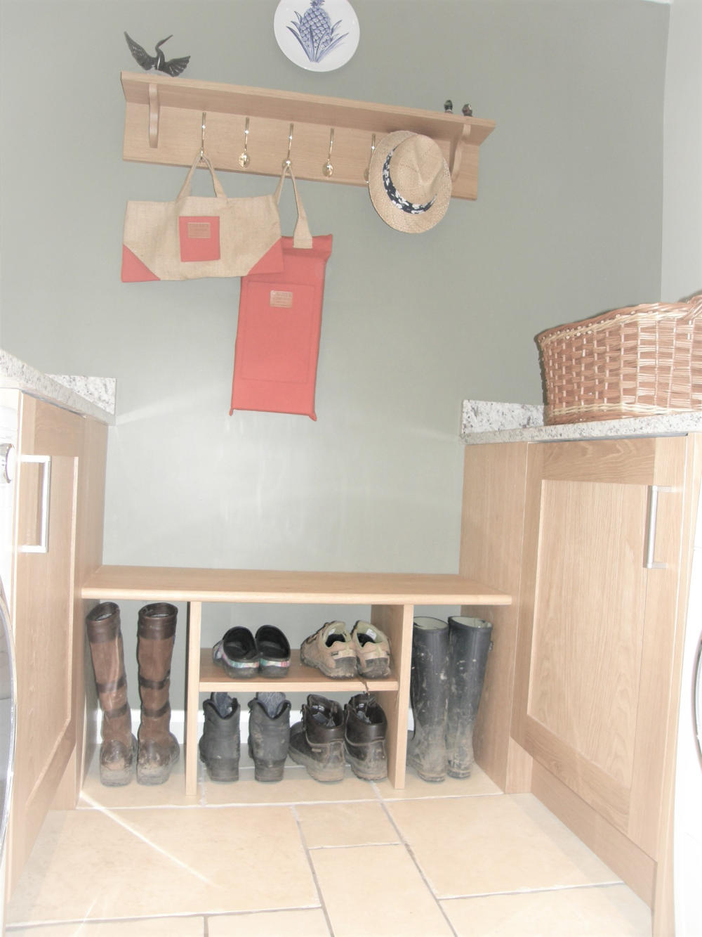Close up of Shoe Storage