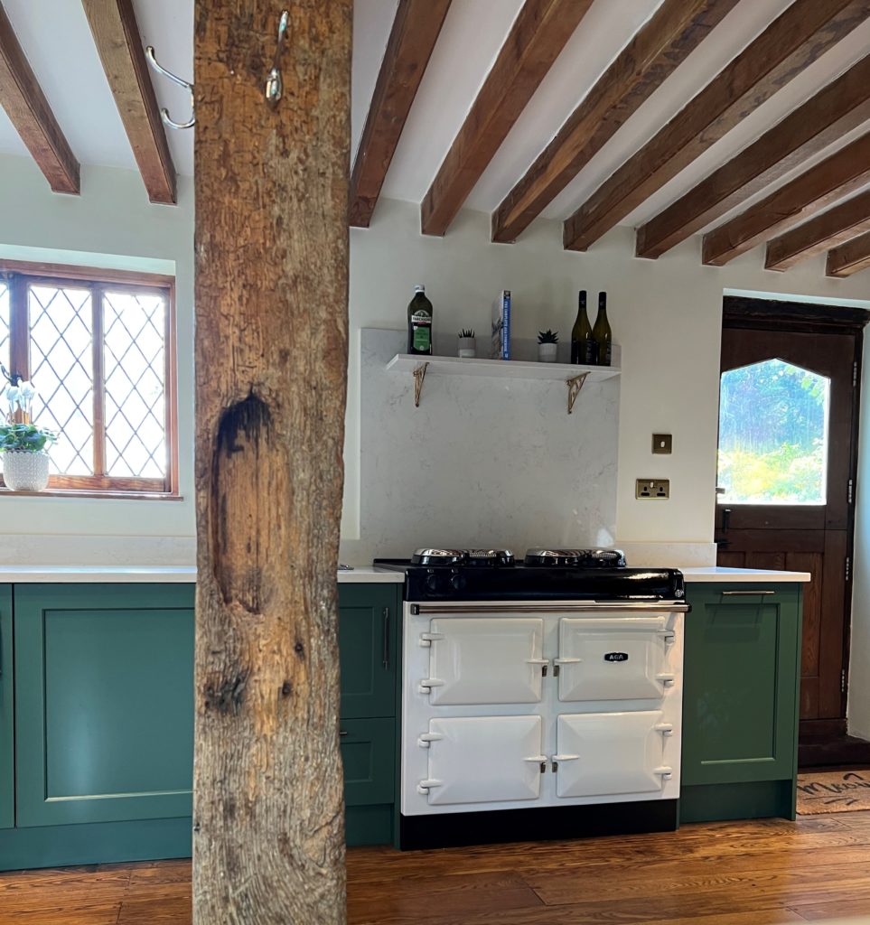 Wooden Beams in Kitchen