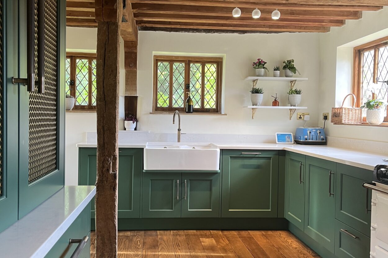 Green Kitchen Cupboards