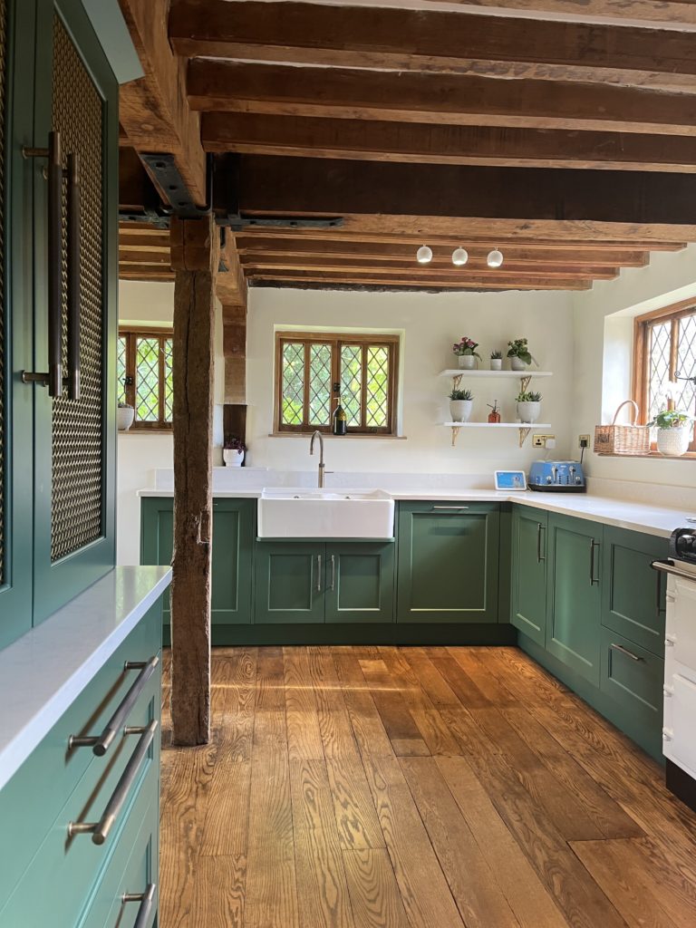 Green Kitchen Cupboards