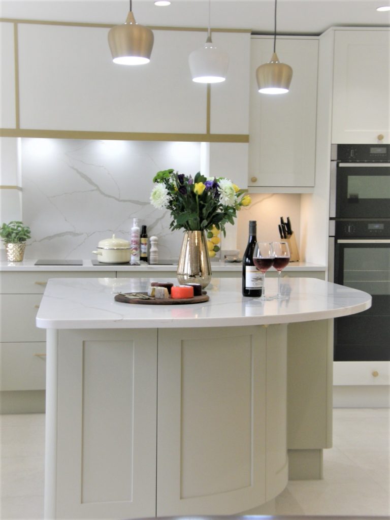 White topped kitchen