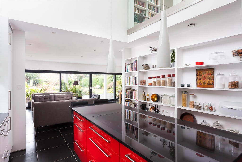 Wide view of kitchen