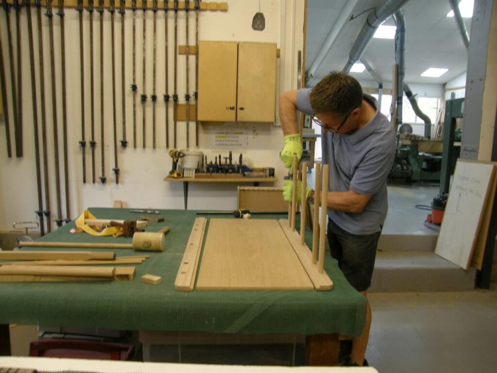 Craftsmen in workshop