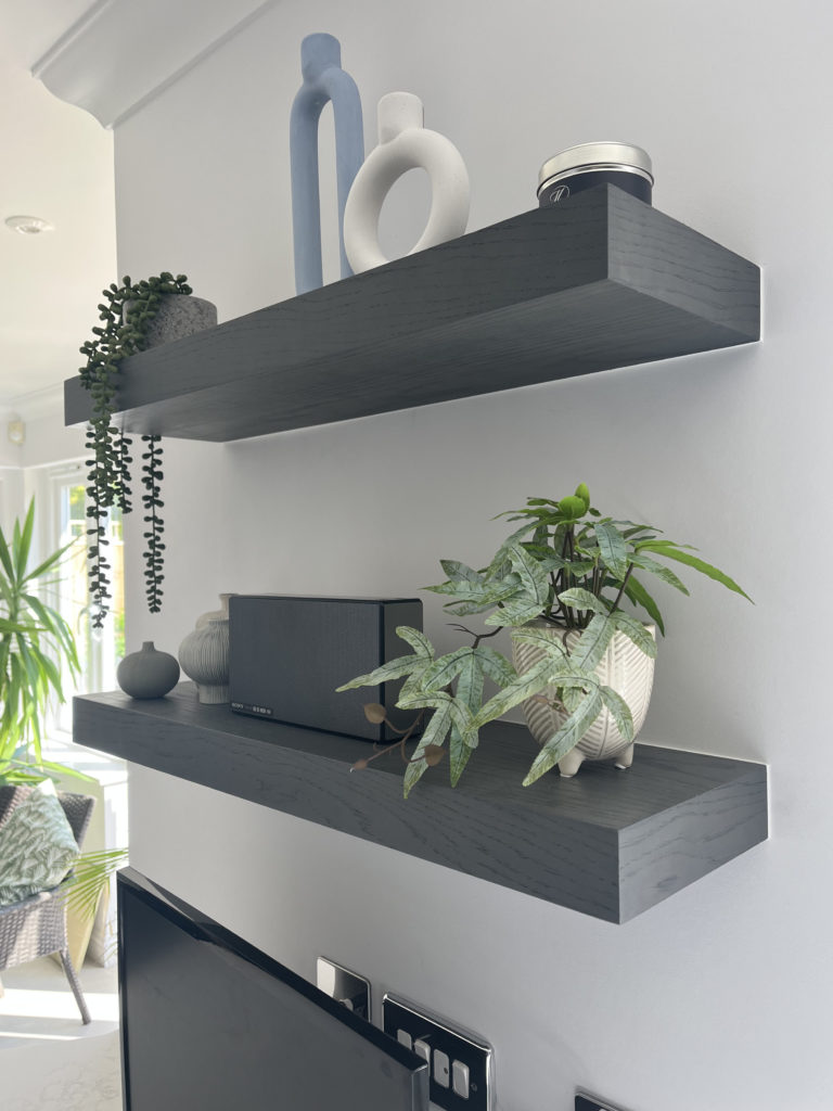 Grey Wood Shelving